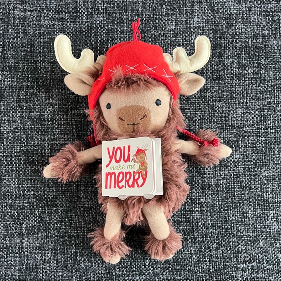 NWOT Hallmark MopTops Moose Plush And Book - Picture 2 of 8